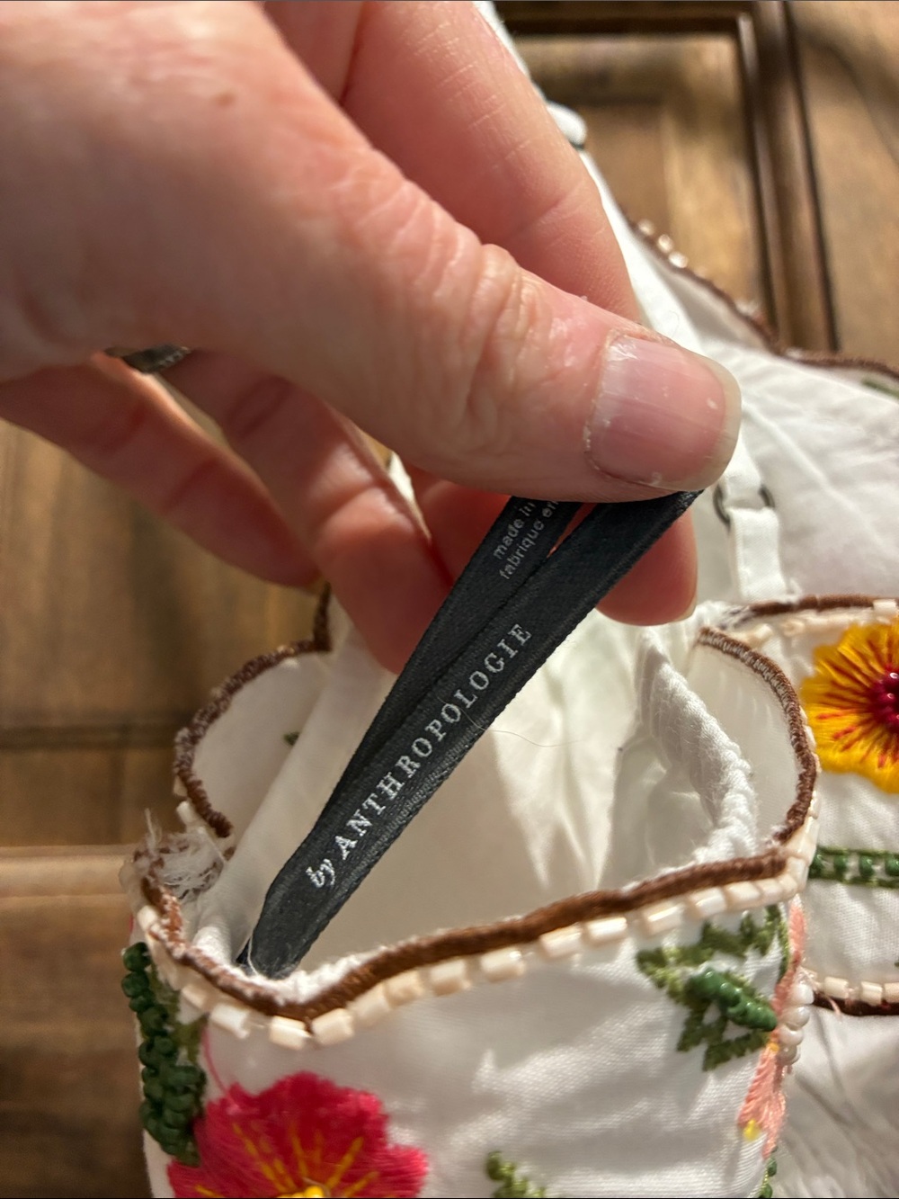 Anthropologie: LyreBird Embroidered Floral Bralette - Picture 5 of 8